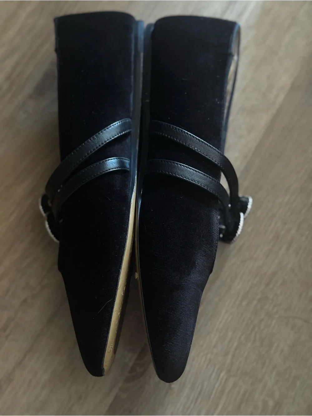 LE MONDE BERYL CLAUDIA SLIPPER Black Velvet IT 38
